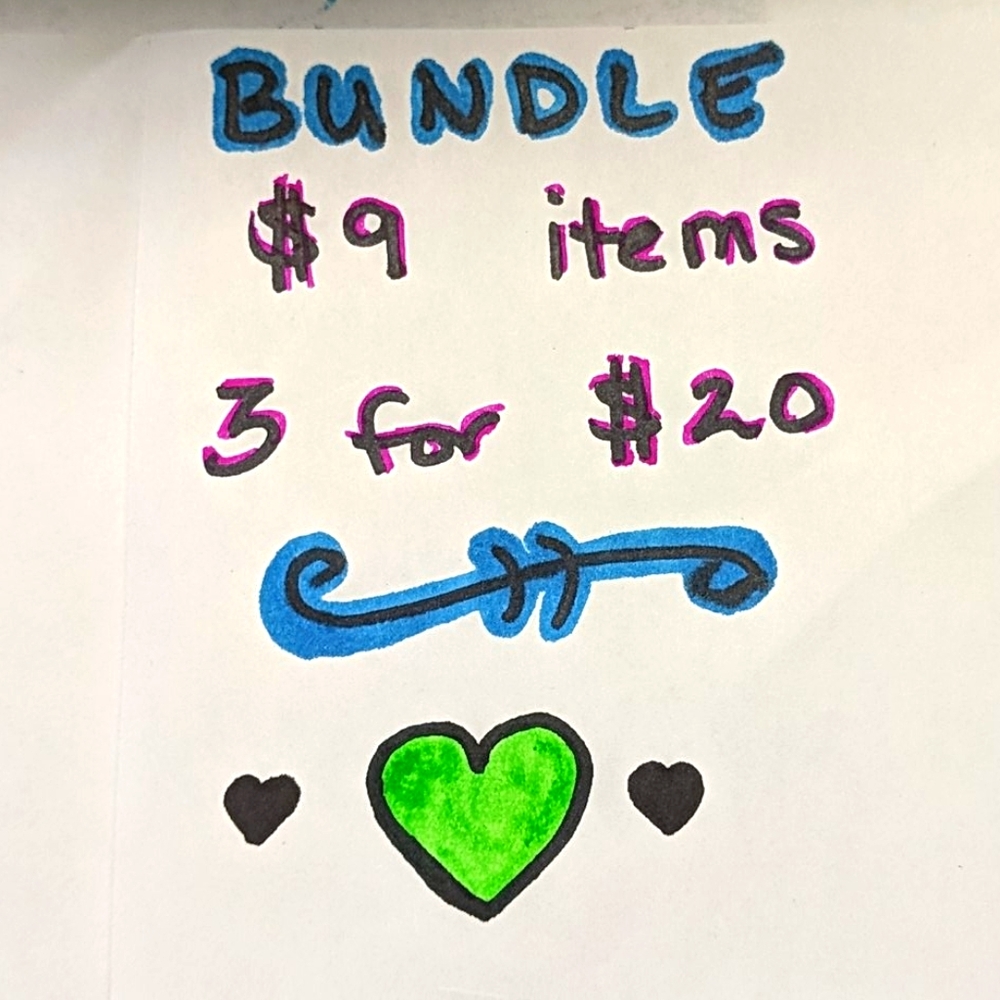 $9 items 3 for $20 bundle